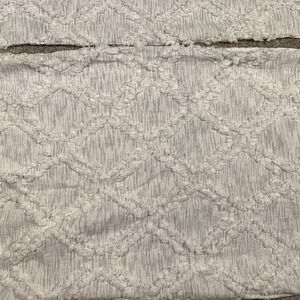 Rachel Ashwell Shabby Chic White Standard Pillow Shams Textured Diamond Cotton-2